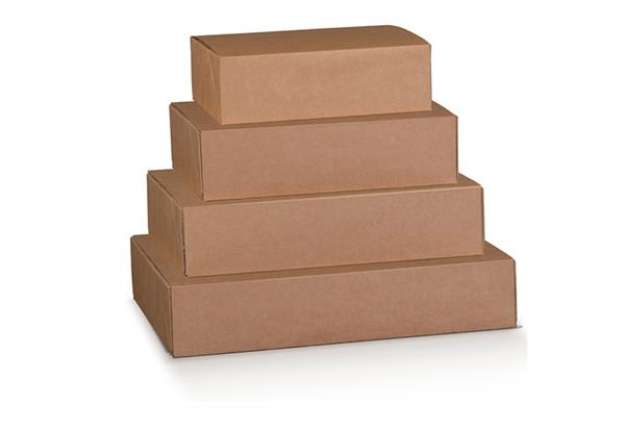 Immagine di Scatola box per asporto linea Boite - 40x32x12 cm - avana - Scotton