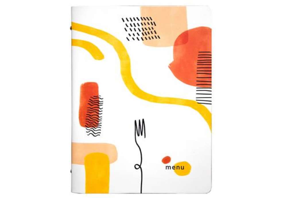 Immagine di Portamenù linea Spaghetti -  A4 - 24,6x31,6 cm - bianco - Stilcasa