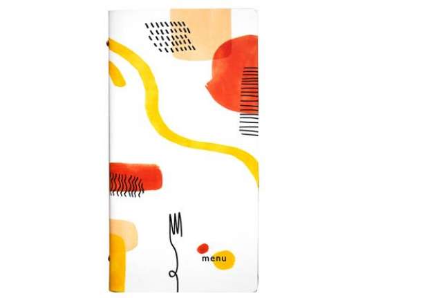 Immagine di Portamenù linea Spaghetti - 18x31,6 cm - bianco - Stilcasa