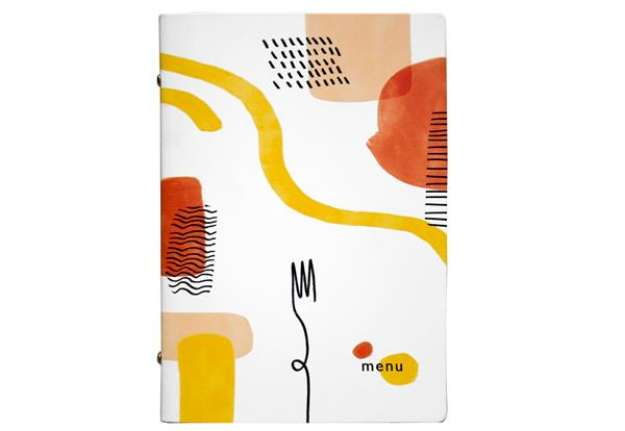 Immagine di Portamenù linea Spaghetti - A5 - 17x23 cm - bianco - Stilcasa