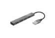 Immagine di Hub Mini 4 porte Halyx - alluminio - Trust