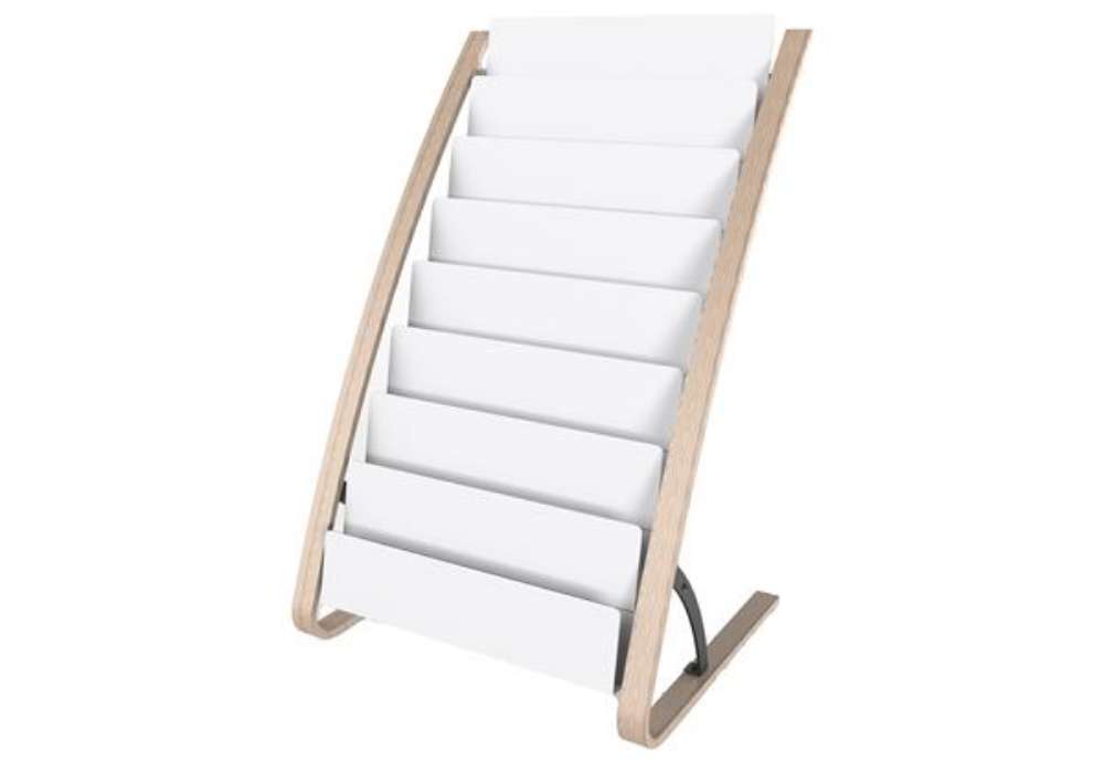 Immagine di Portariviste da terra - 58 x 50 x 93 cm - 8 x 2 tasche - Alba