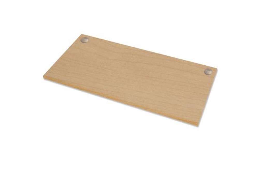 Immagine di Piano di lavoro per scrivania Cambio - 140 x 80 x 2,5 cm - acero - Fellowes