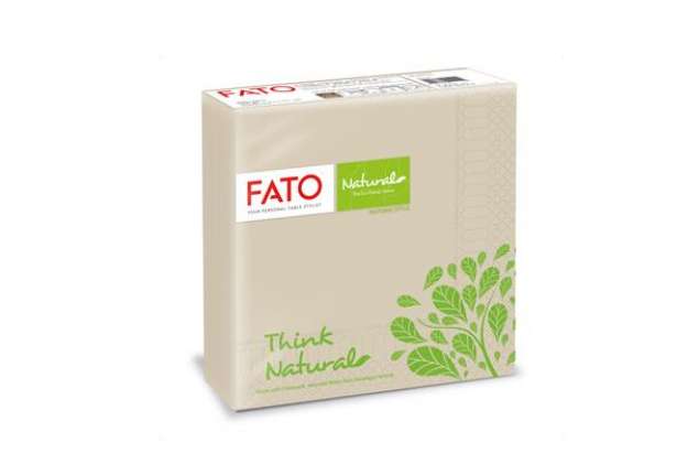 Immagine di Tovagliolo linea Natural Style - carta - 2 veli - 33 x 33 cm - Fato - conf. 50 pezzi