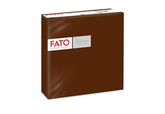 Immagine di Tovagliolo linea AirLaid - carta - 40 x 40 cm - cacao - Fato - conf. 50 pezzi