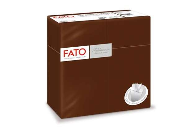 Immagine di Quick pocket linea AirLaid - 40 x 40 cm - cacao - Fato - conf. 50 pezzi