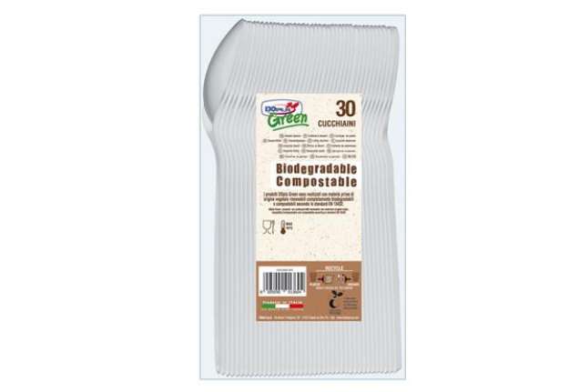 Immagine di Cucchiaini in Estabio - avorio - Dopla Green -  conf. 30 pezzi