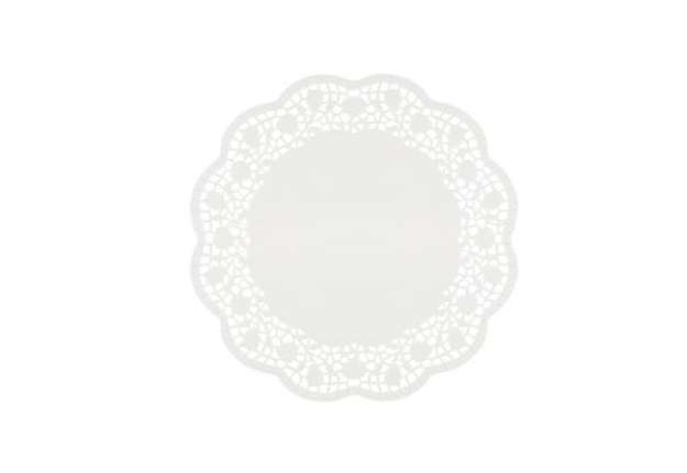 Immagine di Sottotorta decorativi in carta bianca - diametro 27 cm - conf. 6 pezzi