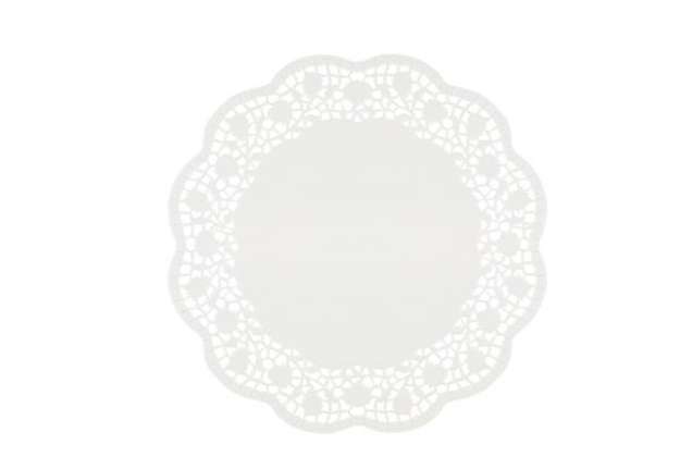 Immagine di Sottotorta decorativi in carta bianca - diametro 30 cm - conf. 12 pezzi