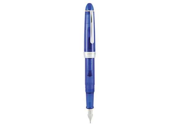 Immagine di Penna stilografica Monza - tratto medio - fusto in resina blu - Monteverde