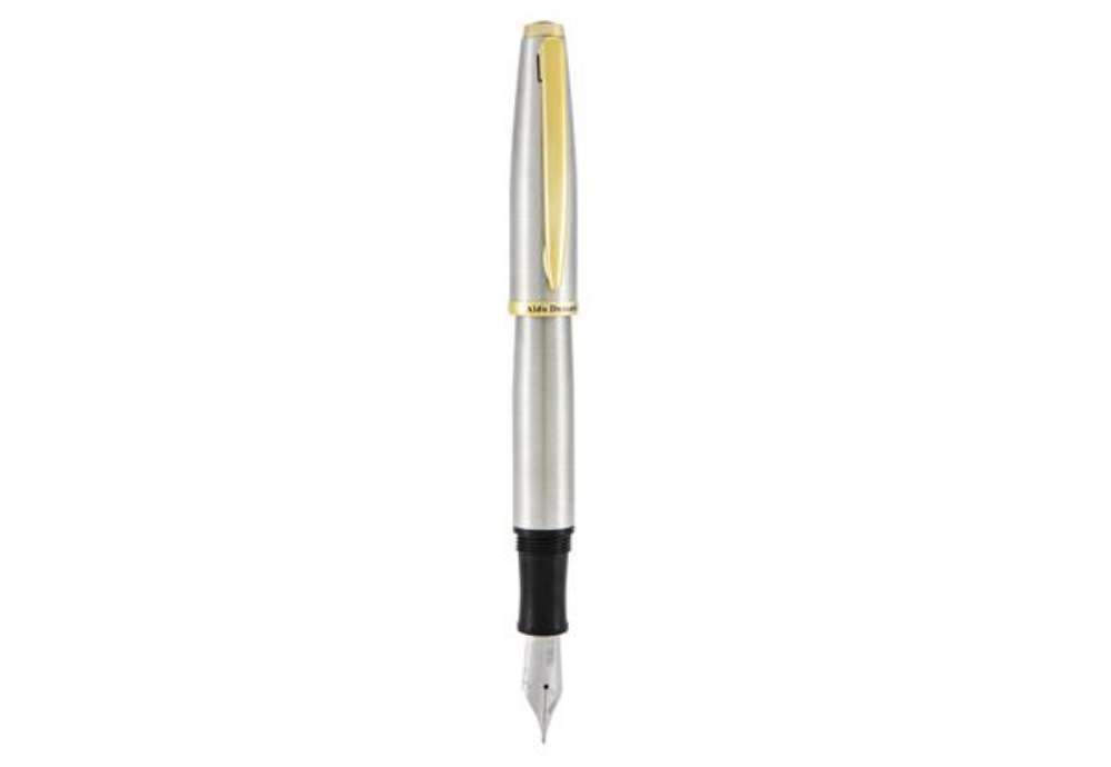 Immagine di Penna stilografica Aldo Domani - punta M - fusto silver - Monteverde