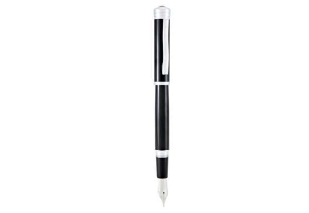 Immagine di Penna stilografica Strata - tratto medio - fusto nero - Monteverde