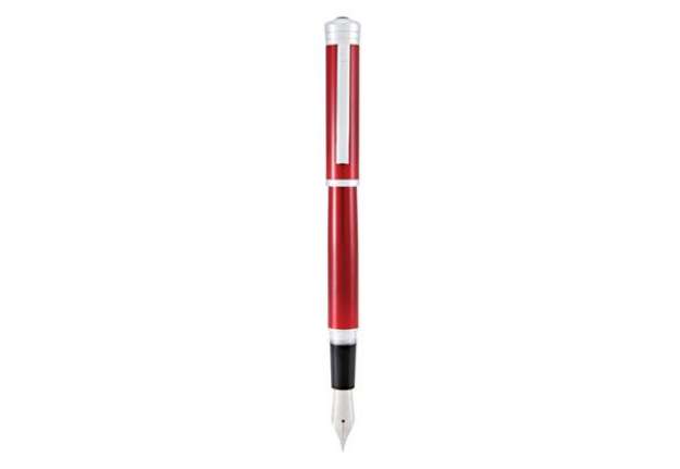 Immagine di Penna stilografica Strata - tratto medio - fusto rosso - Monteverde