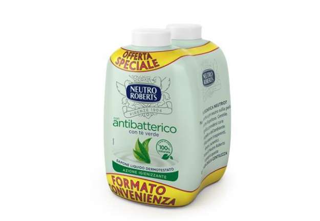 Immagine di Ricarica bis sapone liquido Antibatterico - 400 ml - Neutro Roberts