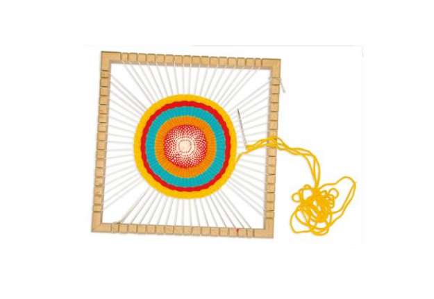 Immagine di Telaio Mandala - 23 x 23 x 3 cm - legno - CWR