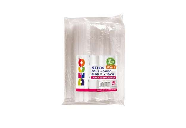 Immagine di Colla stick - 20 cm x diam. 11 mm - DECO - conf. 1 kg