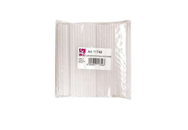 Immagine di Colla stick mini - 10 cm x diam. 7 mm - Deco - conf. 50 pezzi