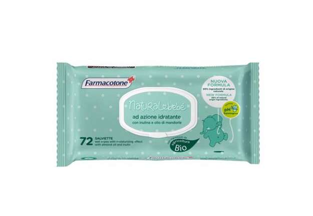 Immagine di Salviette idratanti Natural Bebé - Farmacotone - busta da 72 pezzi