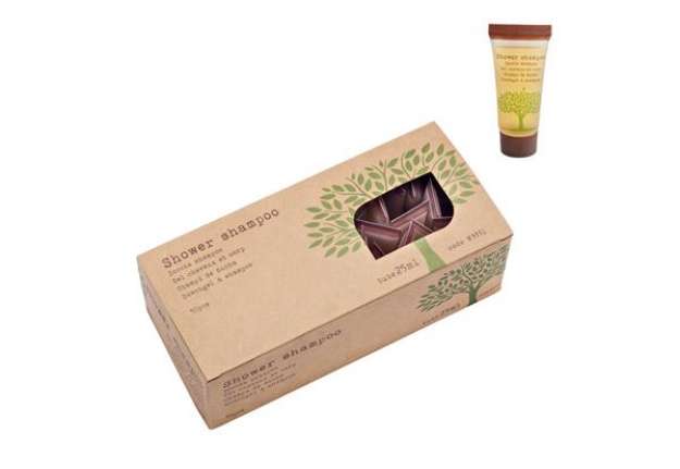 Immagine di Tubetti doccia shampoo linea Cortesia Natura - 25 ml - Leone - conf. 50 pezzi