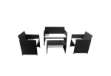 Immagine di Salotto Valencia - nero/bianco - Garden Friend - set 4 elementi