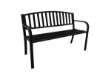Immagine di Panca da giardino Hollywood - 75 x 50 x 120 cm - acciaio verniciato - nero - Garden Friend