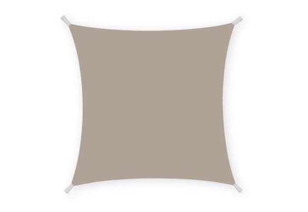 Immagine di Tenda a vela quadrata ombreggiante - 3 x 3 m - PL - tortora - Garden Friend