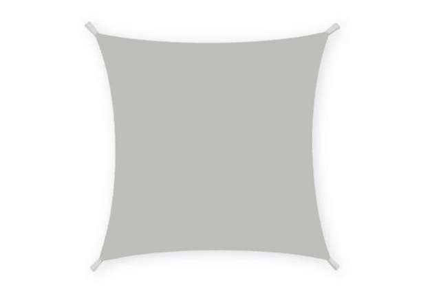 Immagine di Tenda a vela quadrata ombreggiante - 3 x 3 m - PL - cenere - Garden Friend