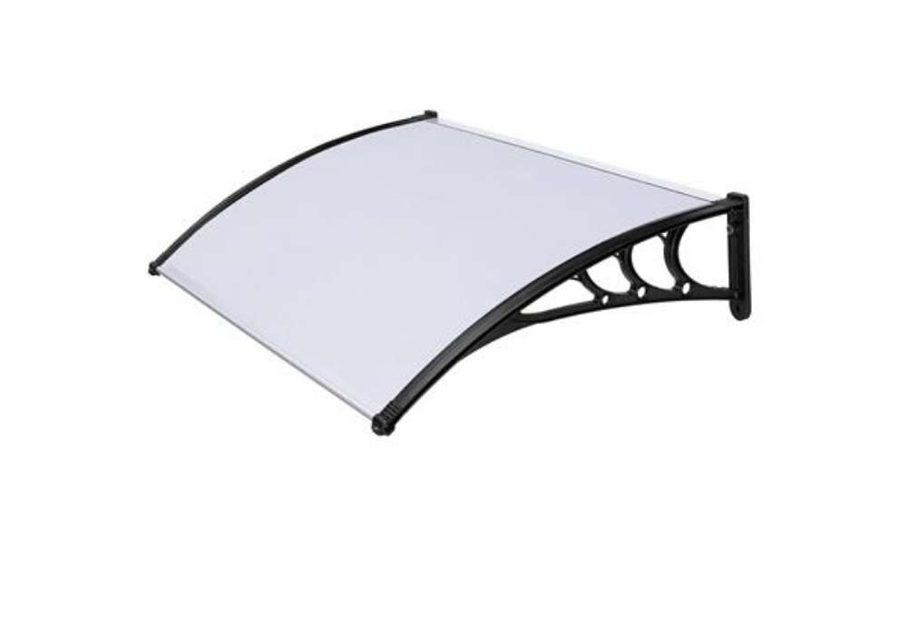 Immagine di Pensilina modulare - 150 x 100 cm - policarbonato compatto - satinato opalino - X-Robust