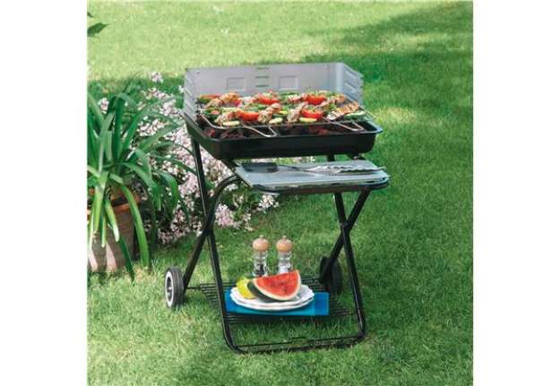 Immagine di Barbecue Clic Clac - pieghevole - 84 x 60 x 80 cm - acciaio - nero - Garden Friend