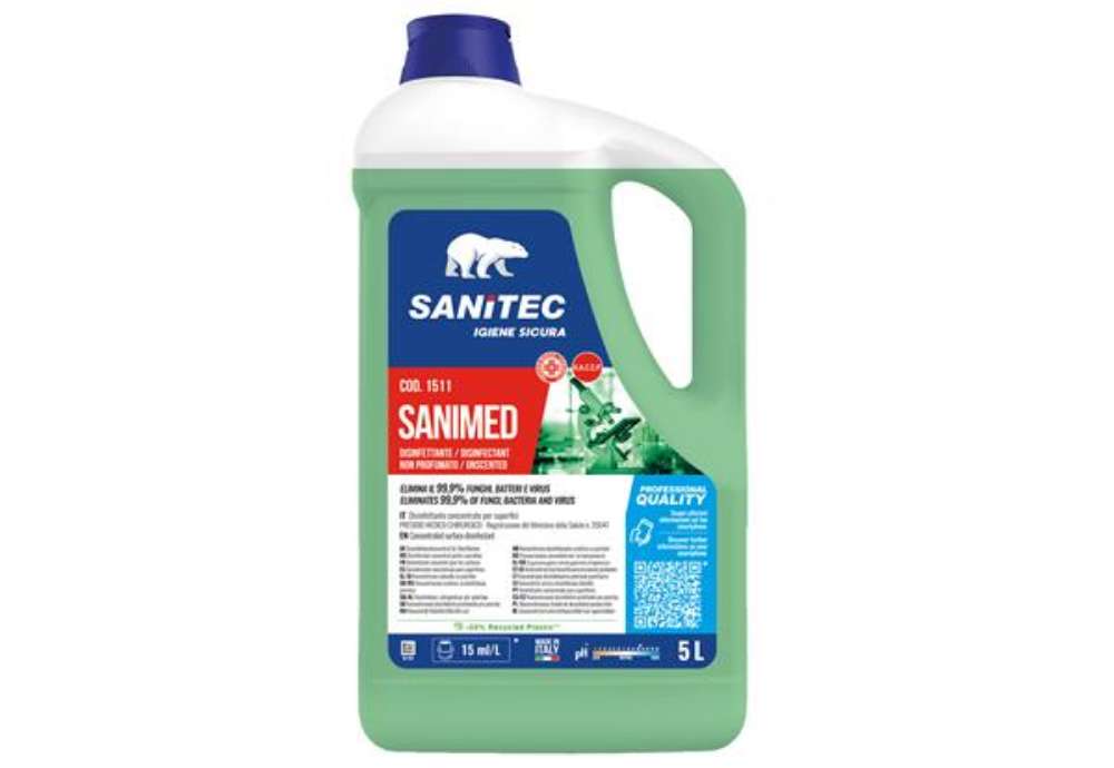 Immagine di Disinfettante superfici Sanimed - 5 L - non profumato - Sanitec