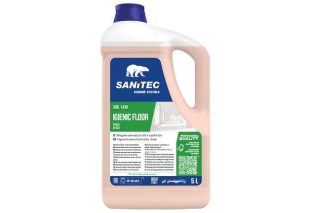 Immagine di Detergenti pavimenti Igienic Floor - 5 L - pesca/gelsomino - Sanitec