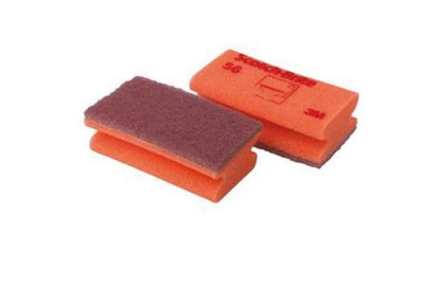 Immagine di Spugne accoppiate - rosso - Scotch-Brite - conf.10 pezzi