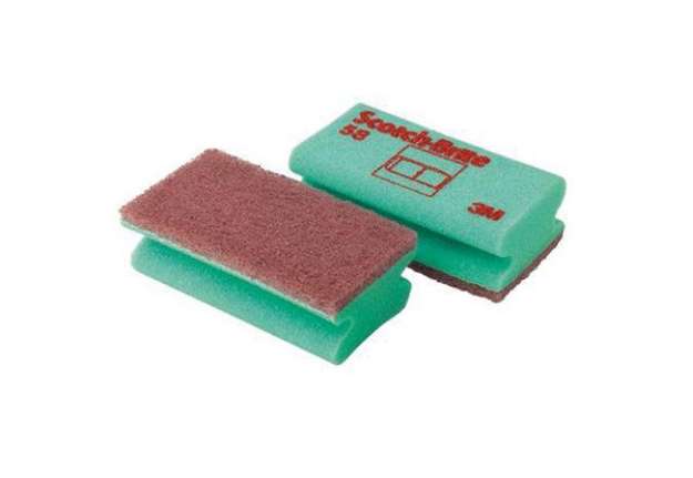 Immagine di Spugne accoppiate - verde - Scotch-Brite - conf.10 pezzi