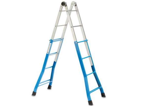 Immagine di Scala telescopica Everest - 4+4 gradini - acciaio - Garden Friend