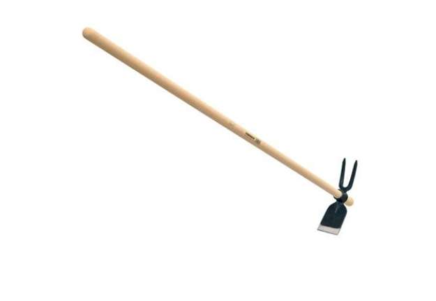 Immagine di Zappa quadra bidente - manico 125 cm - Verdemax