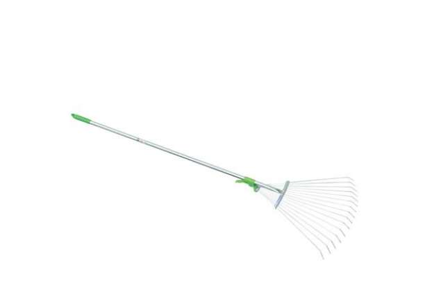 Immagine di Scopa regolabile - per erba e foglie - metallo - Verdemax