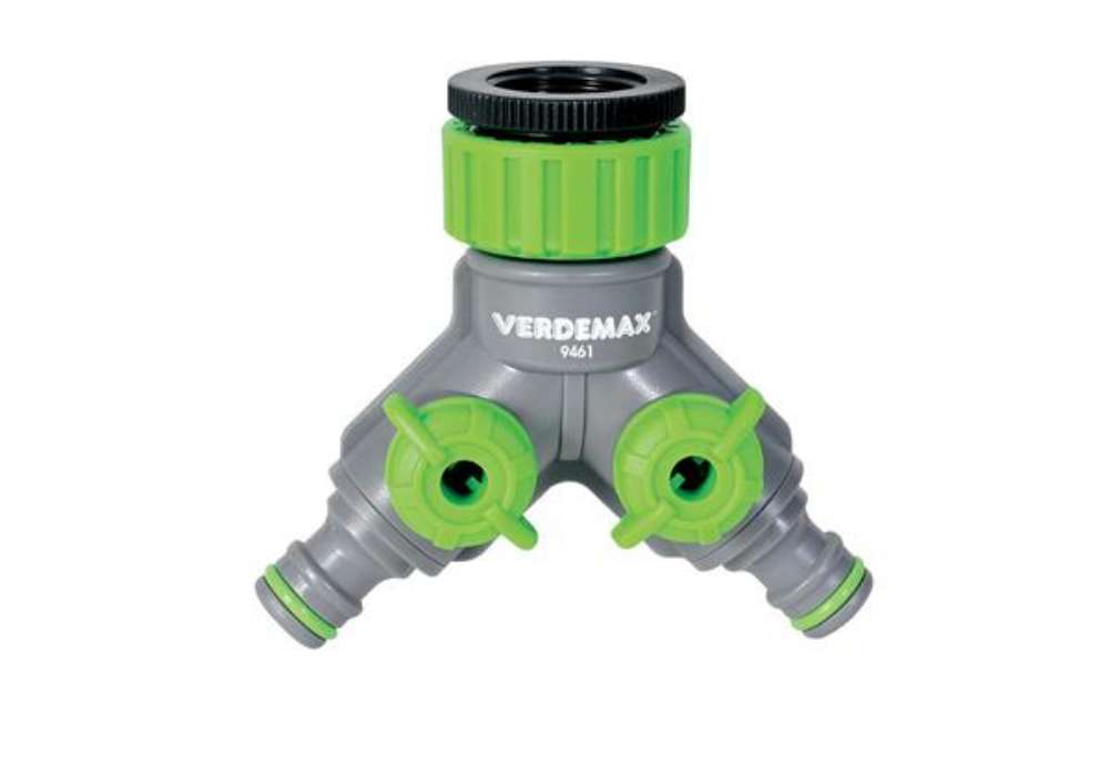 Immagine di Raccordo rubinetto - 2 uscite regolabili - Verdemax