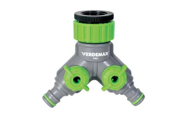 Immagine di Raccordo rubinetto - 2 uscite regolabili - Verdemax