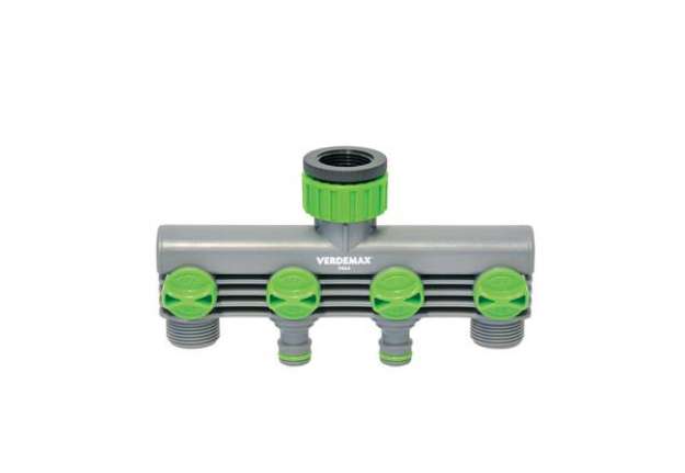Immagine di Raccordo rubinetto - 4 uscite - Verdemax