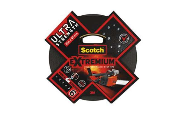 Immagine di Nastro adesivo Extra resistenete - 4,8 cm x 25 m - nero - Scotch