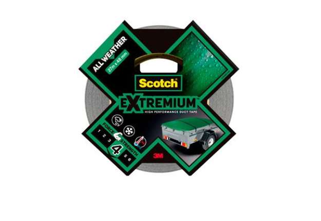 Immagine di Nastro adesivo Extra resistenete - 4,8 cm x 27,4 m - nero - Scotch