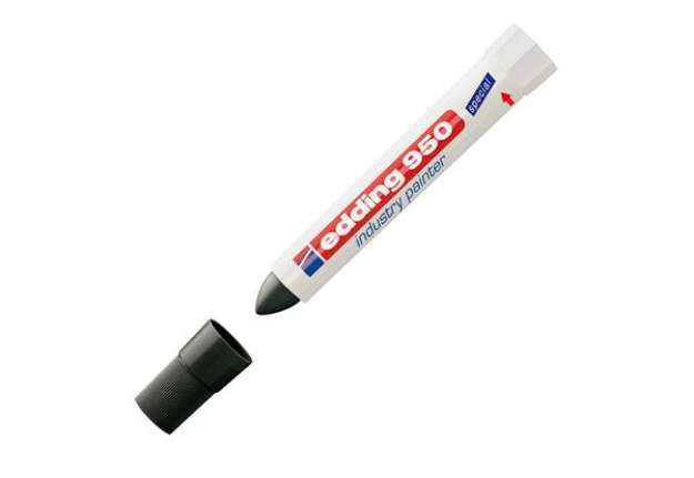 Immagine di Marcatore a cera 950 - punta tonda - 10 mm - nero - Edding