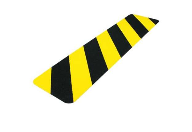 Immagine di Striscia segnaletica - da terra - 61 x 15 cm - giallo/nero - Djois