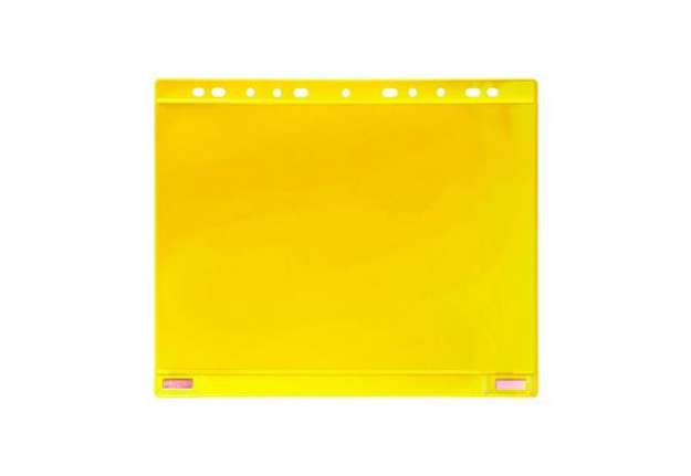 Immagine di Buste forate - per supporti magnetici ad anelli - A4 - giallo - Djois - conf. 5 pezzi