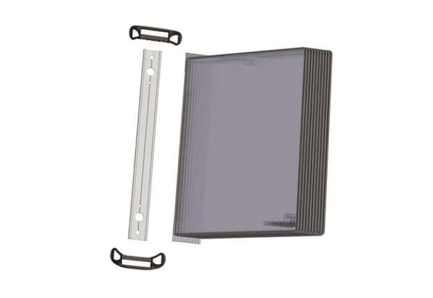 Immagine di Kit leggio magnetico - 10 buste - A4 - nero - Djois