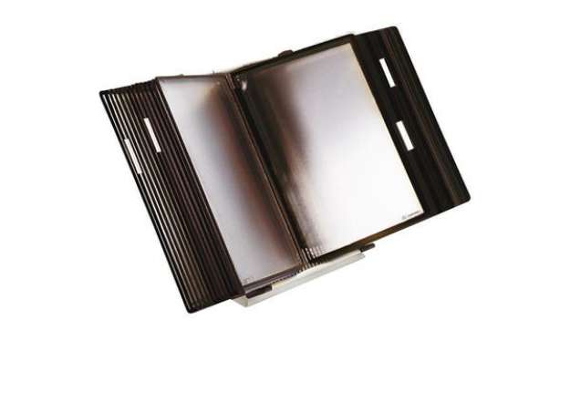 Immagine di Leggio antibatterico - da tavolo - 10 buste - A4 - nero - Djois