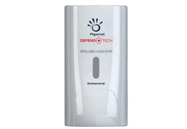 Immagine di Dispenser antibatterico Defend Tech - per sapone liquido e gel - Papernet