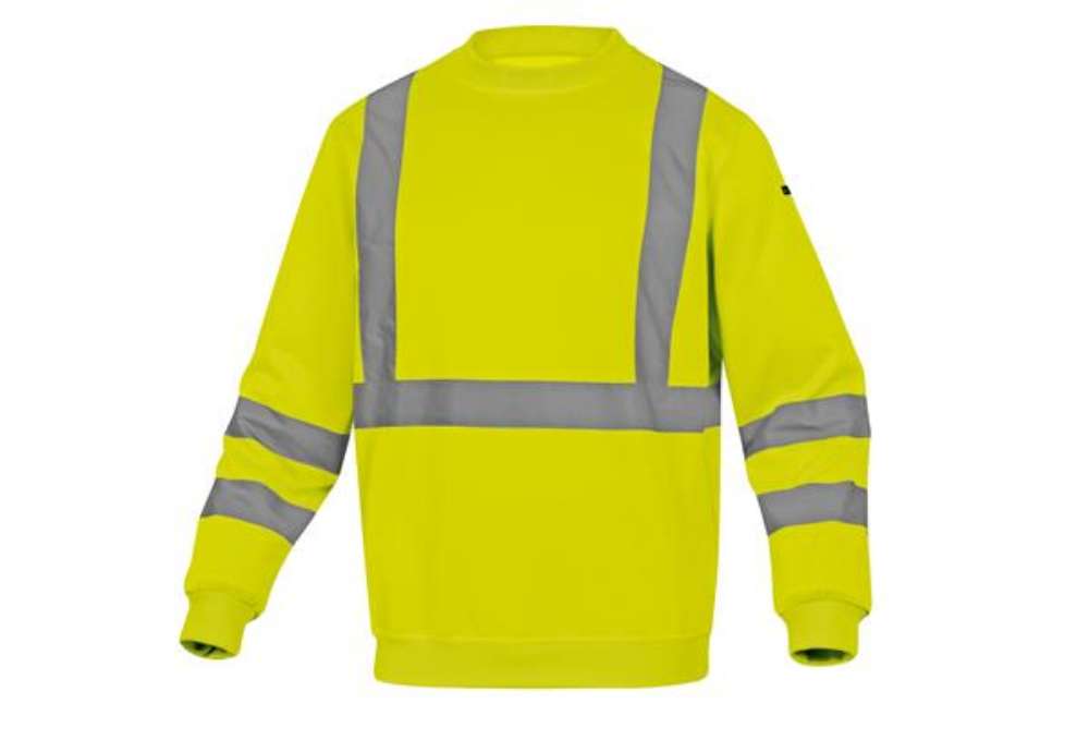 Immagine di Felpa sportiva Astral - alta visibilità - tg. L - giallo fluo - Deltaplus
