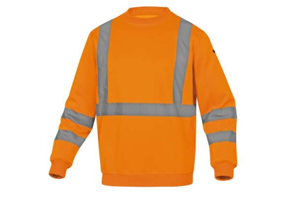 Immagine di Felpa sportiva Astral - alta visibilità - tg. XL - arancio fluo - Deltaplus