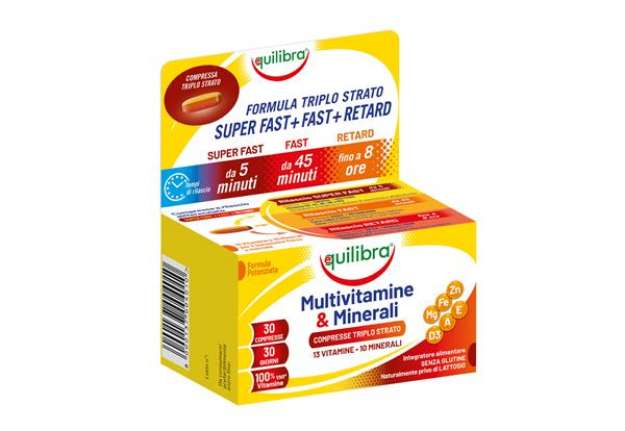 Immagine di Integratore Multivitamine & Minerali - 30 compresse triplo strato (1,5 gr cad.) - Equilibra